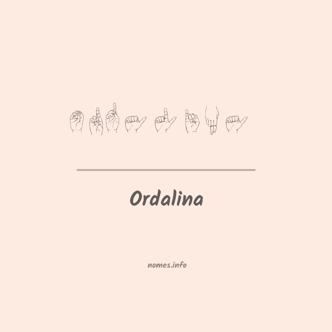 Ordalina em Libras