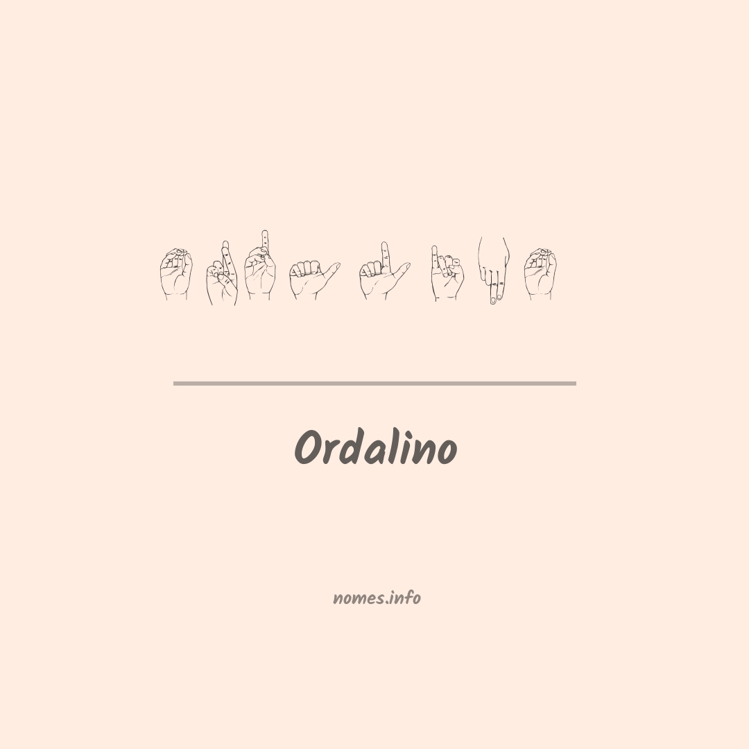 Ordalino em Libras