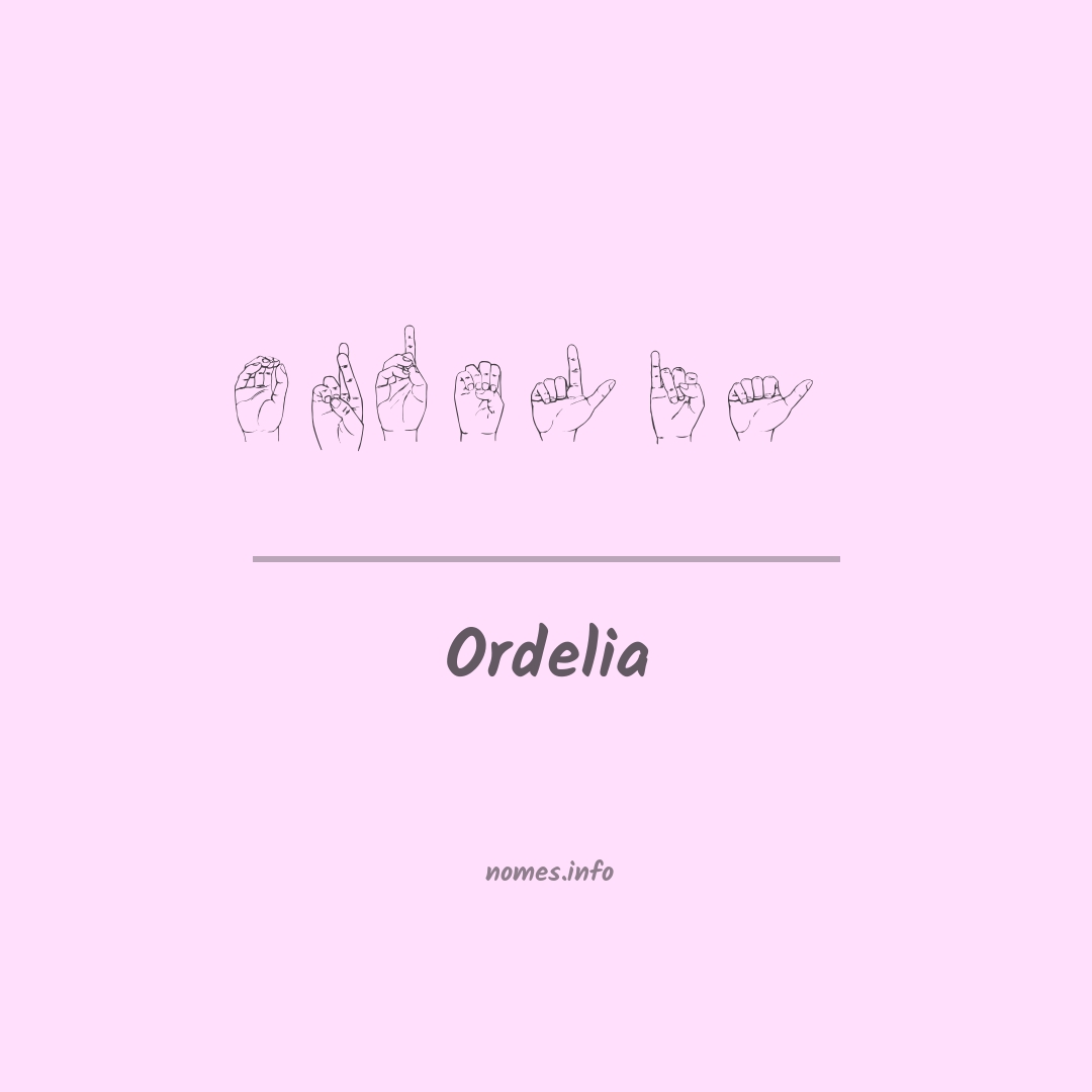 Ordelia em Libras