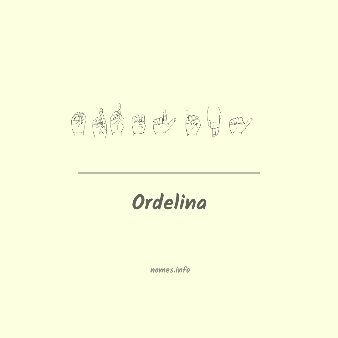 Ordelina em Libras