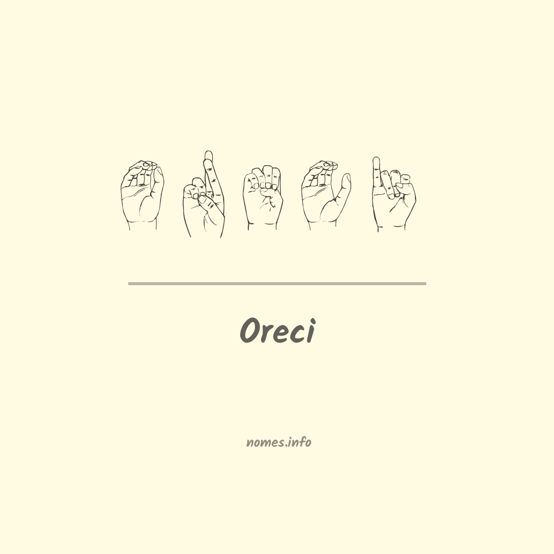 Oreci em Libras