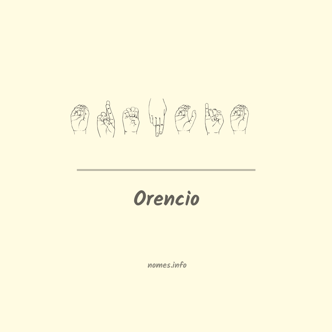 Orencio em Libras