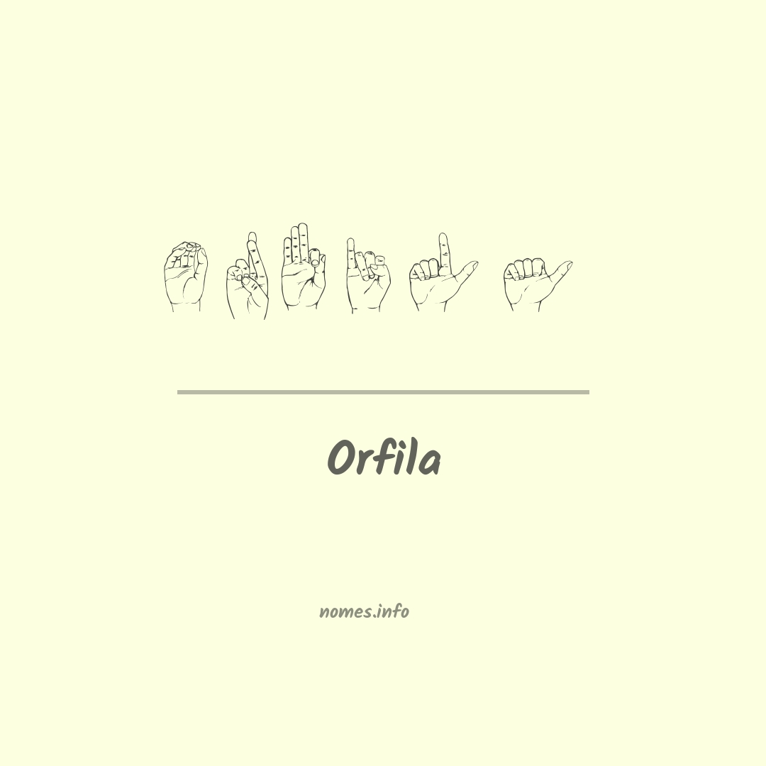 Orfila em Libras