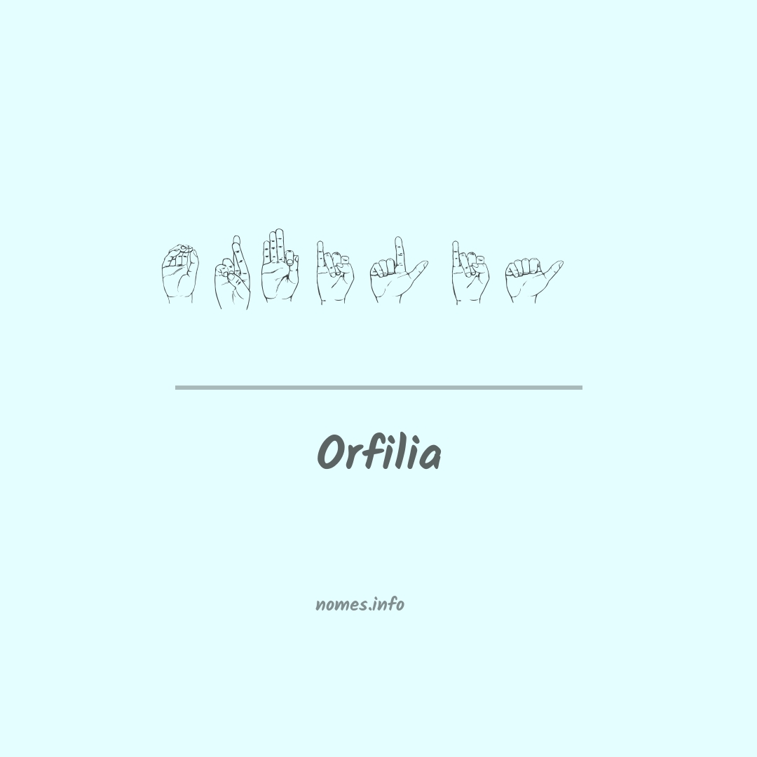 Orfilia em Libras