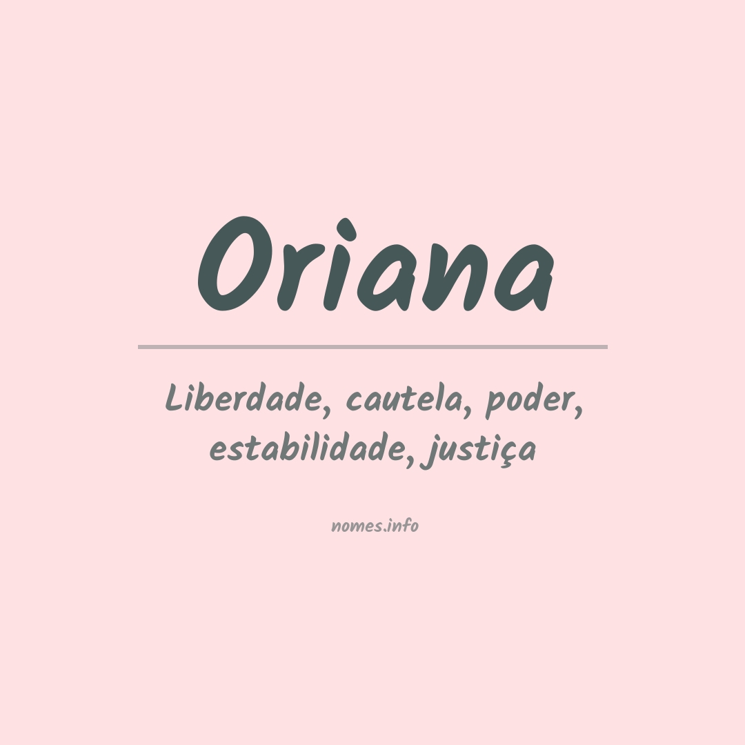 Significado do nome Oriana