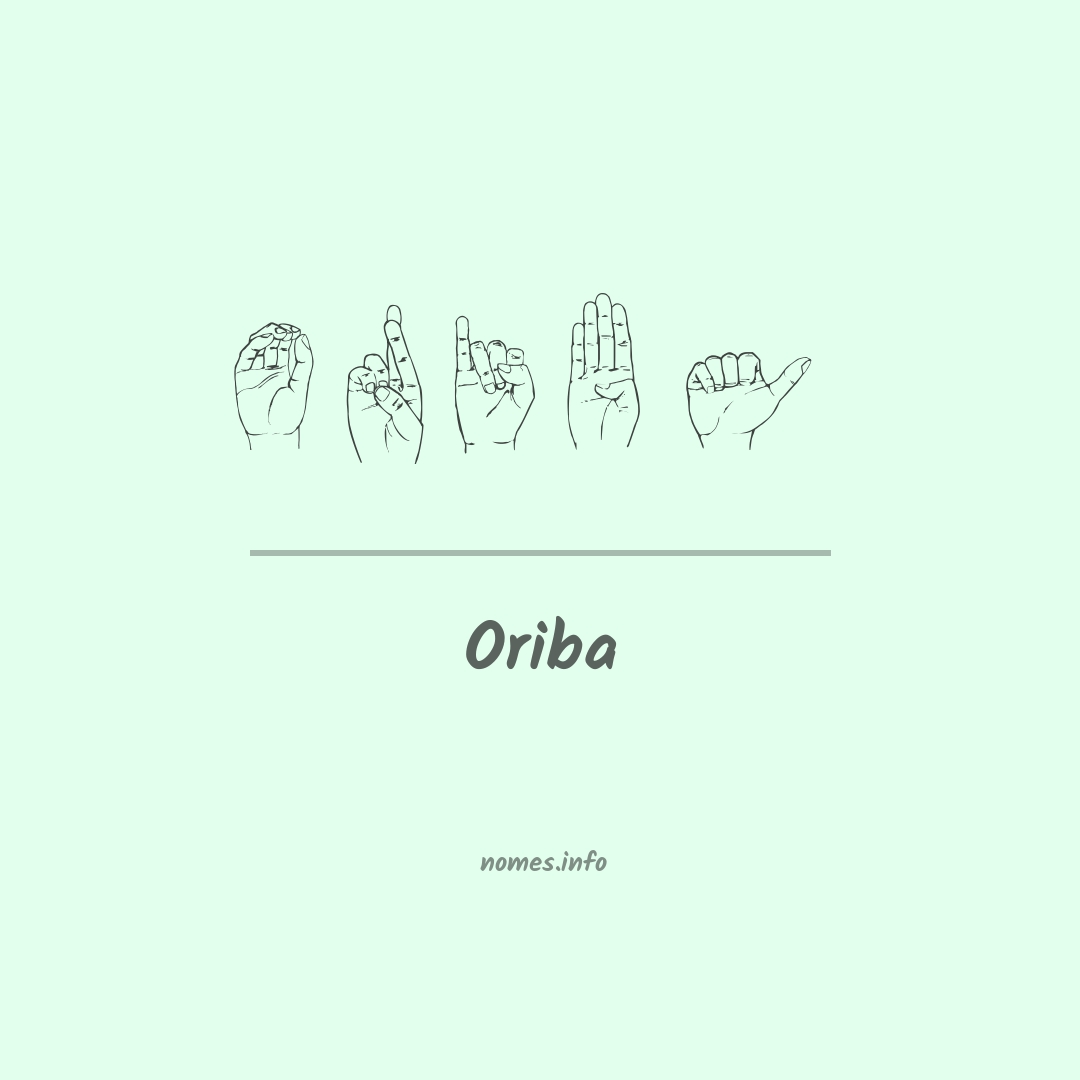 Oriba em Libras
