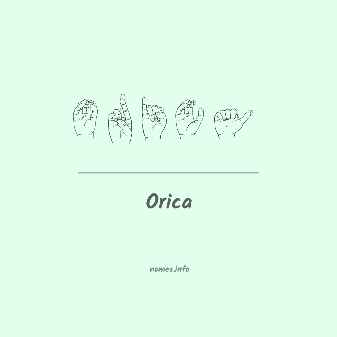 Orica em Libras