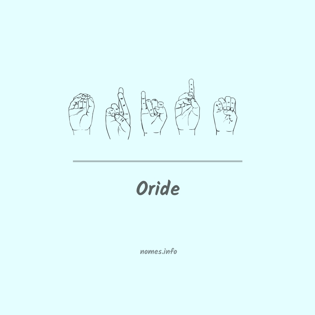 Oride em Libras
