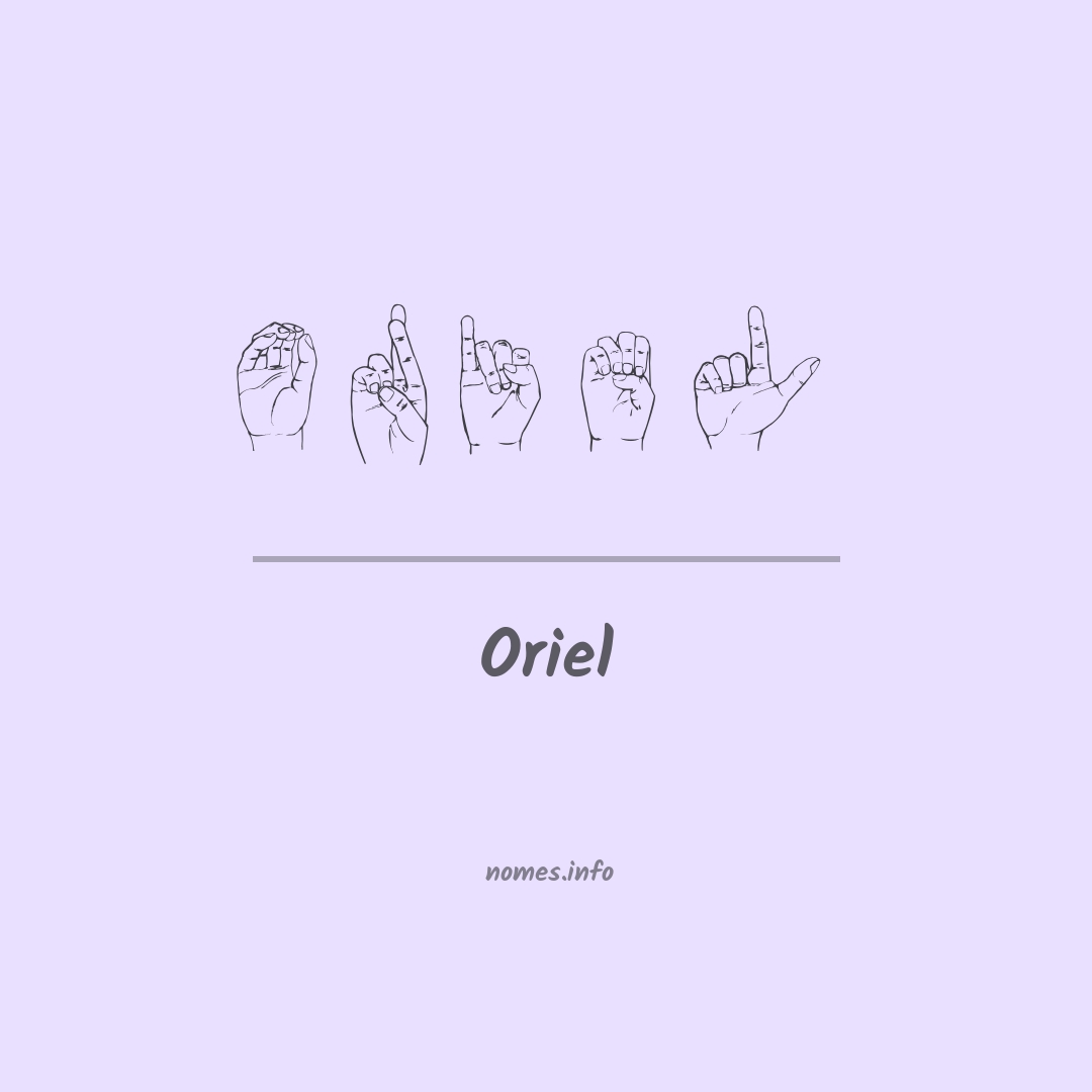 Oriel em Libras