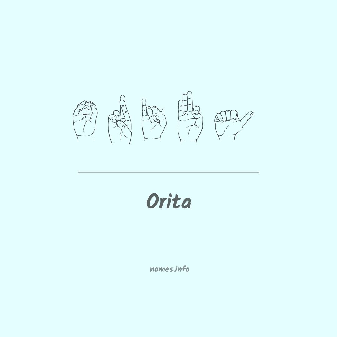 Orita em Libras
