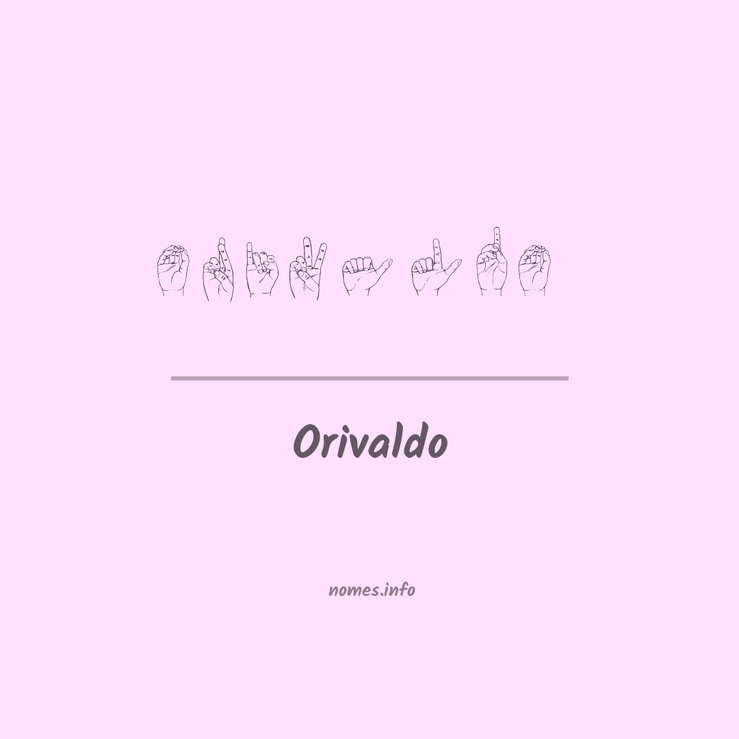 Orivaldo em Libras