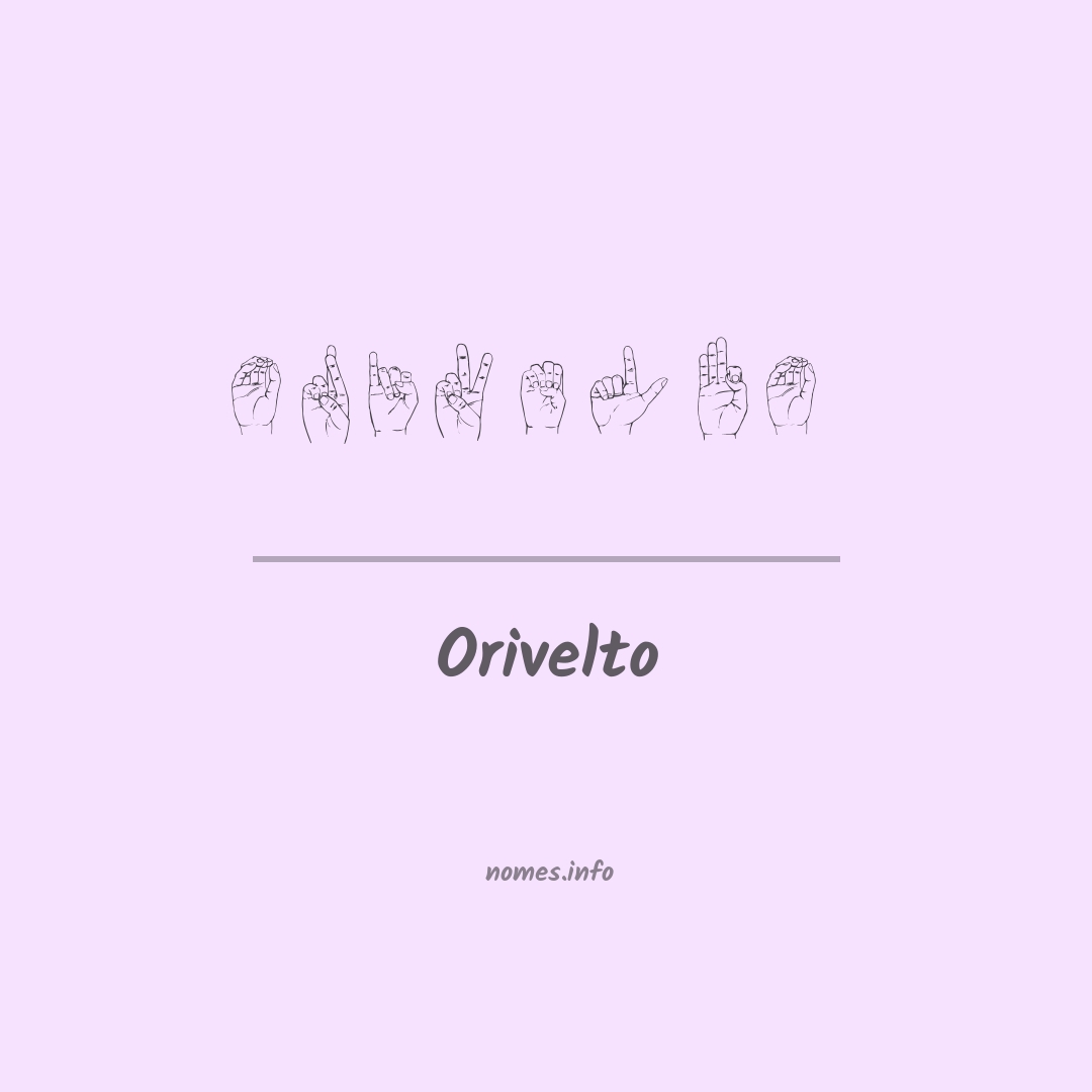 Orivelto em Libras