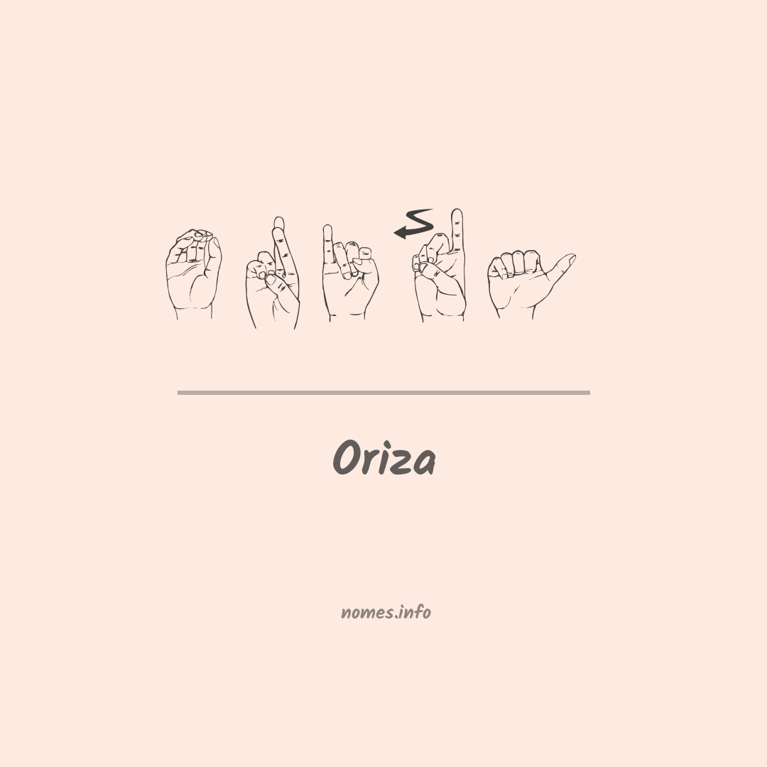 Oriza em Libras