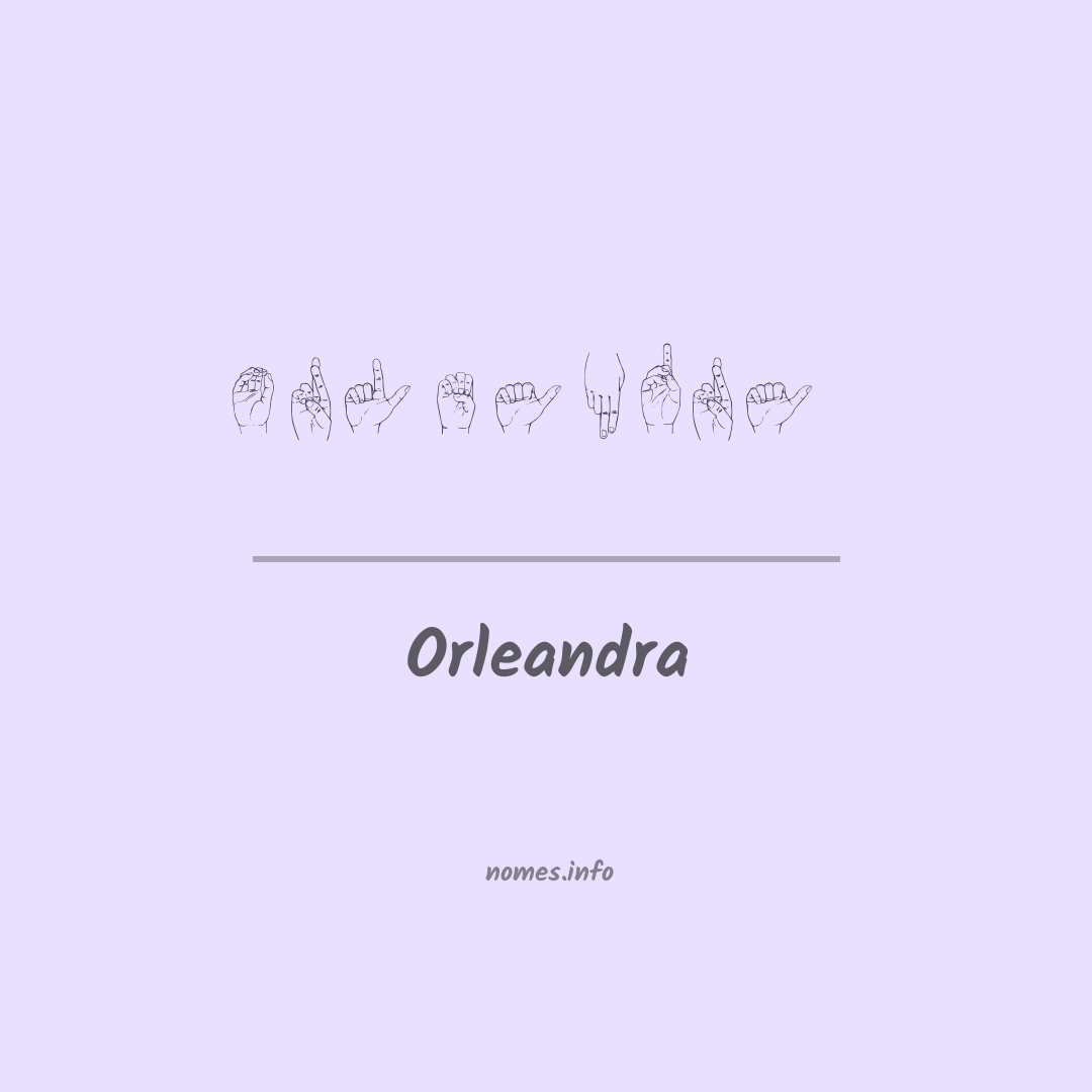 Orleandra em Libras