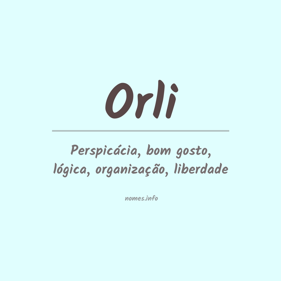 Significado do nome Orli