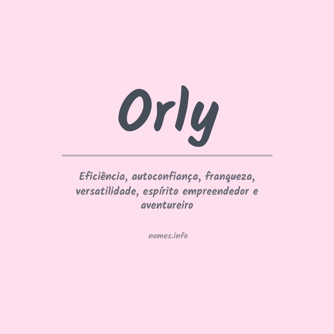 Significado do nome Orly