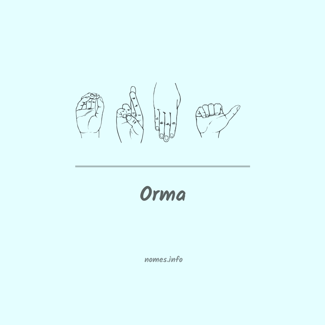 Orma em Libras