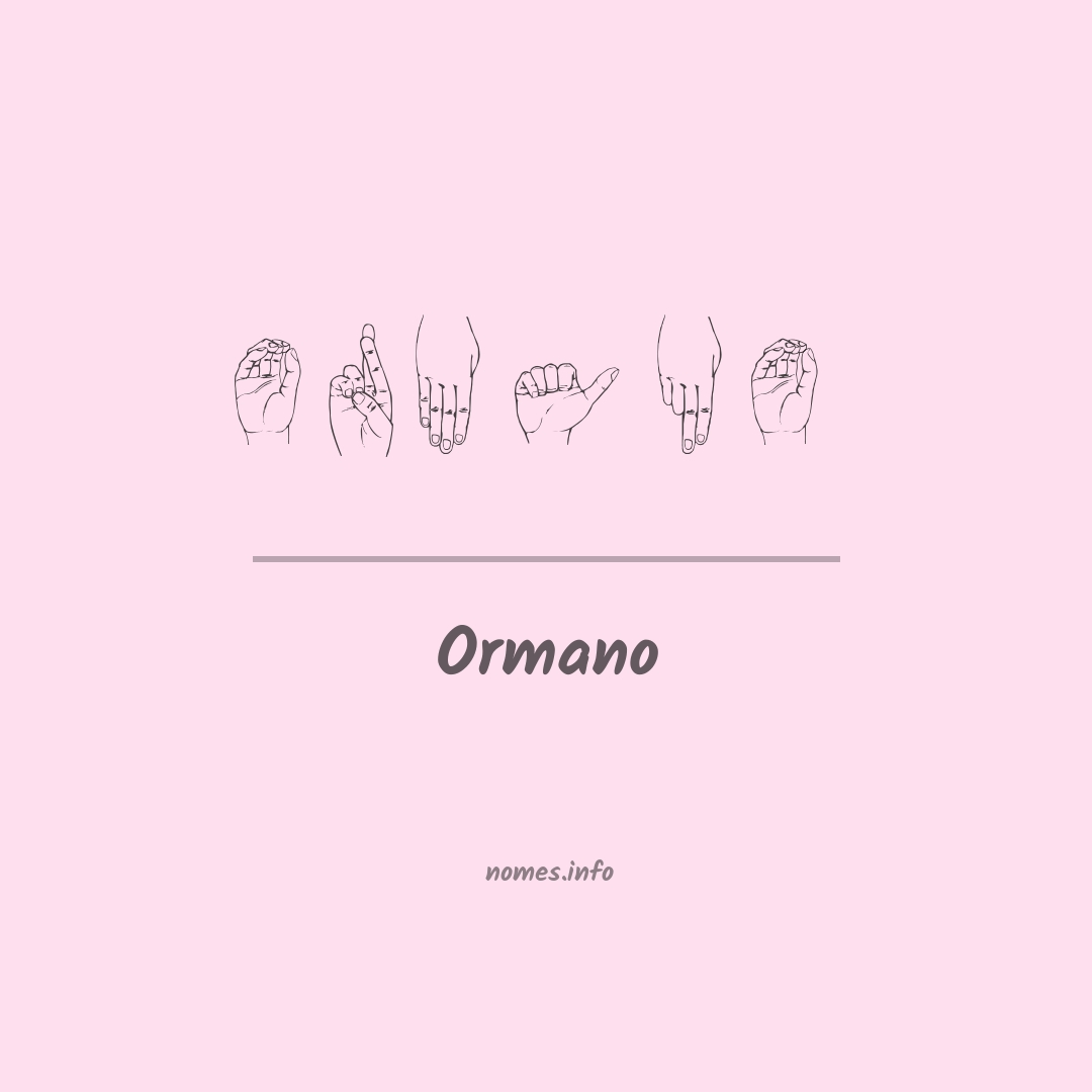 Ormano em Libras
