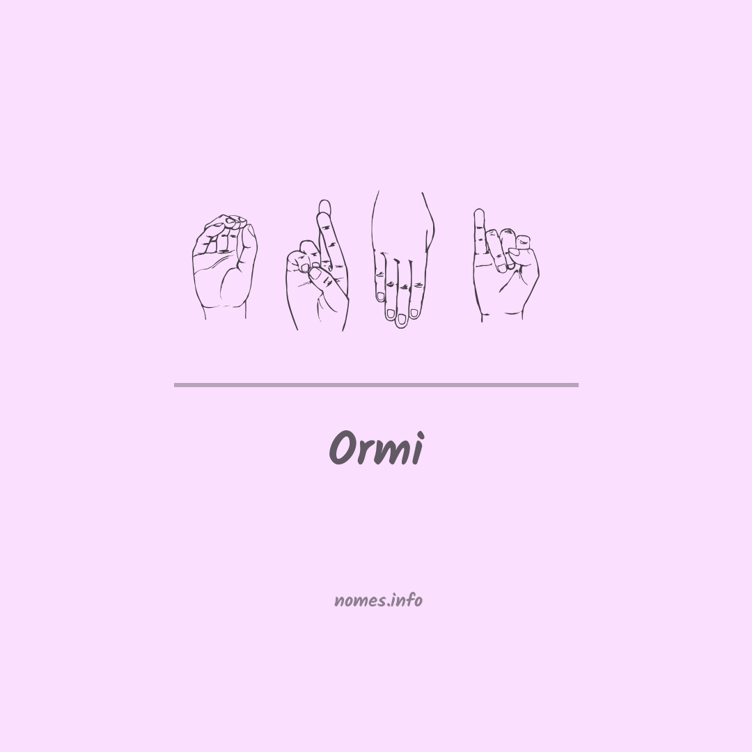 Ormi em Libras