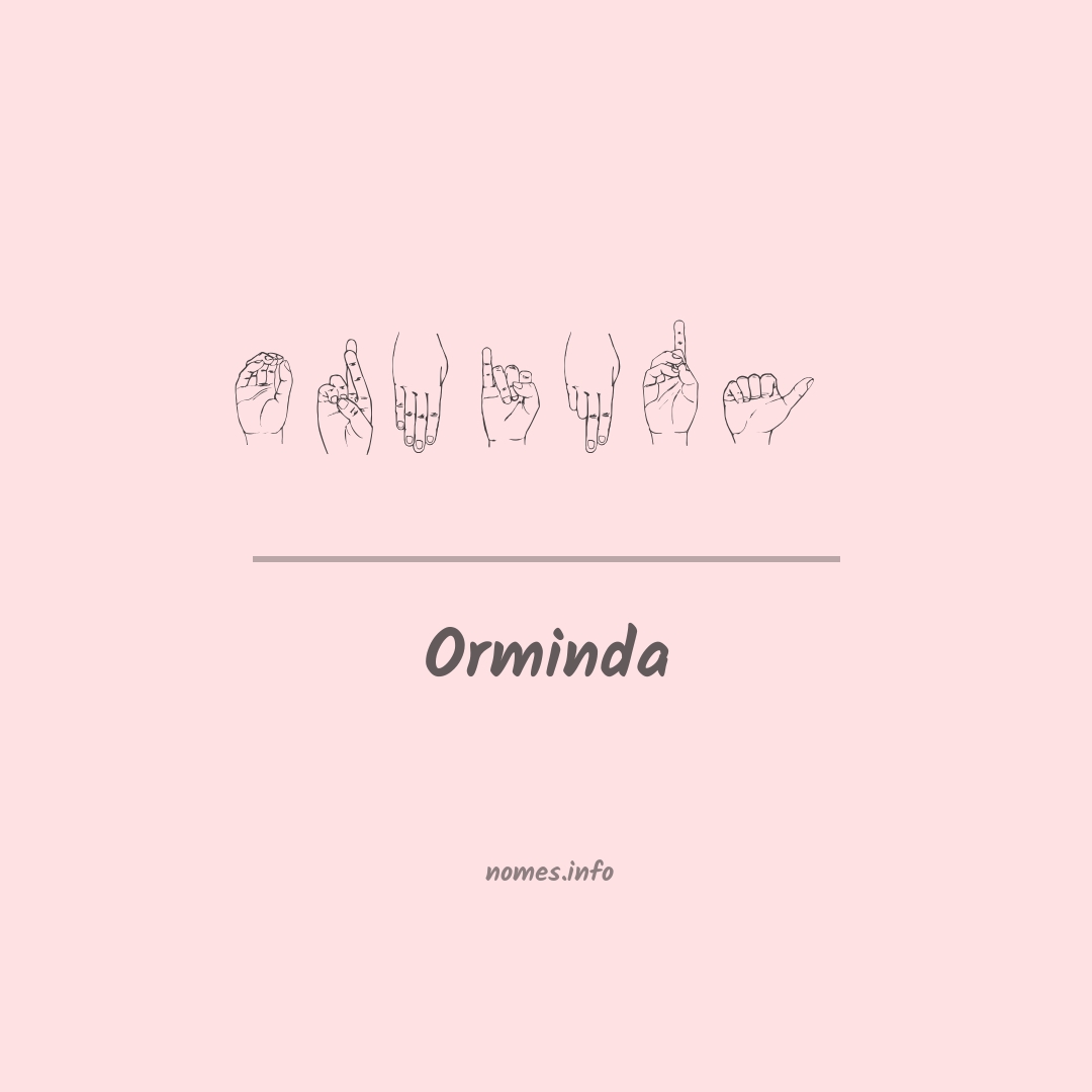 Orminda em Libras