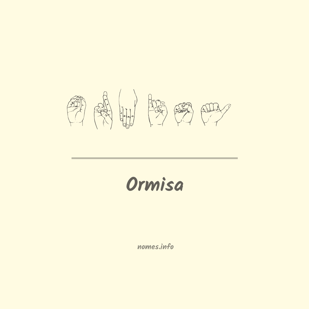 Ormisa em Libras