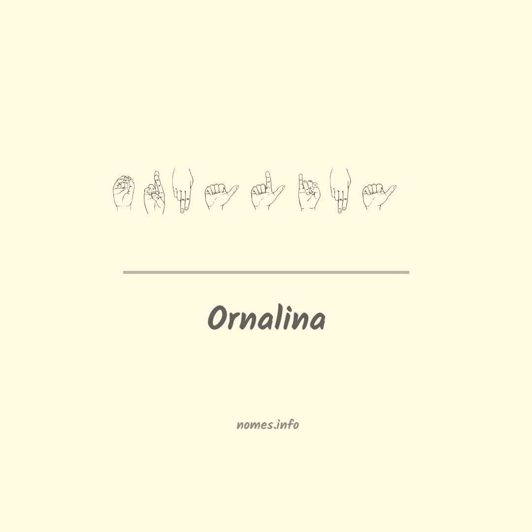 Ornalina em Libras