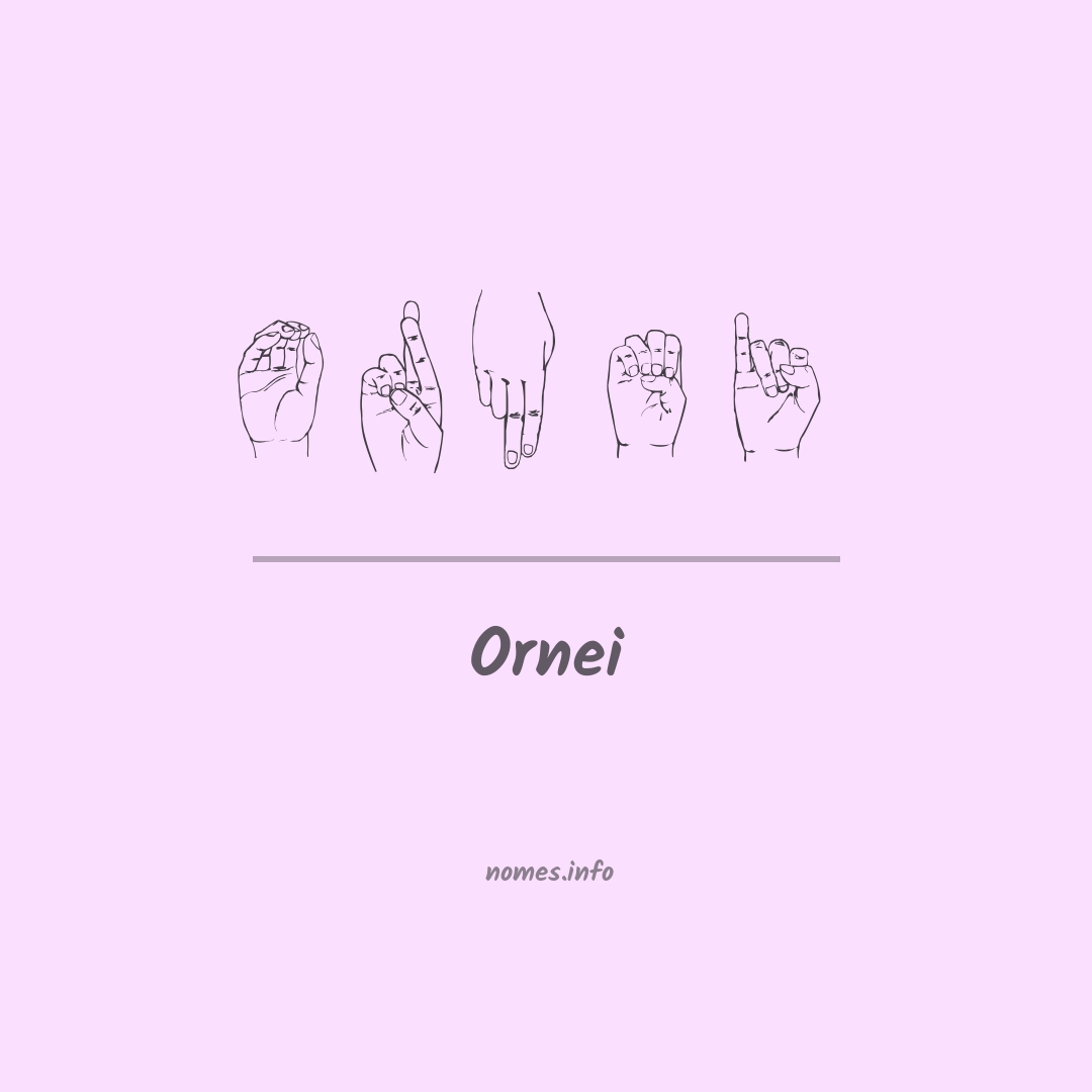 Ornei em Libras