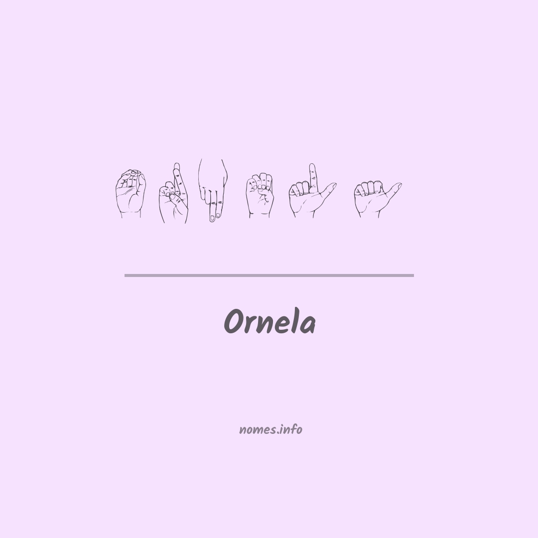 Ornela em Libras