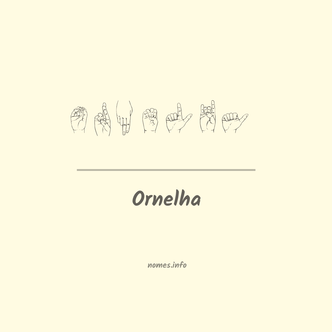 Ornelha em Libras