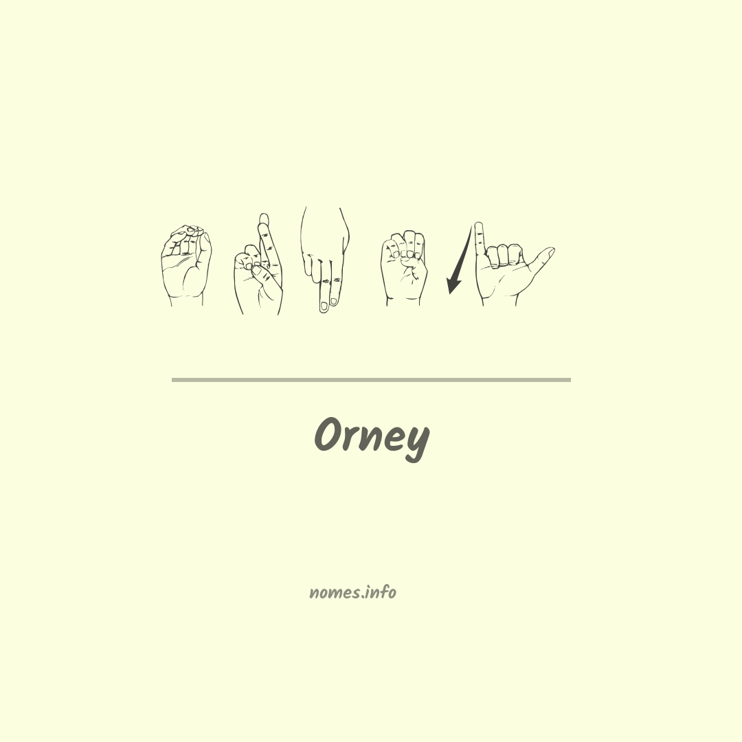 Orney em Libras