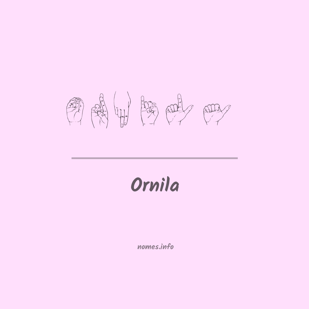 Ornila em Libras
