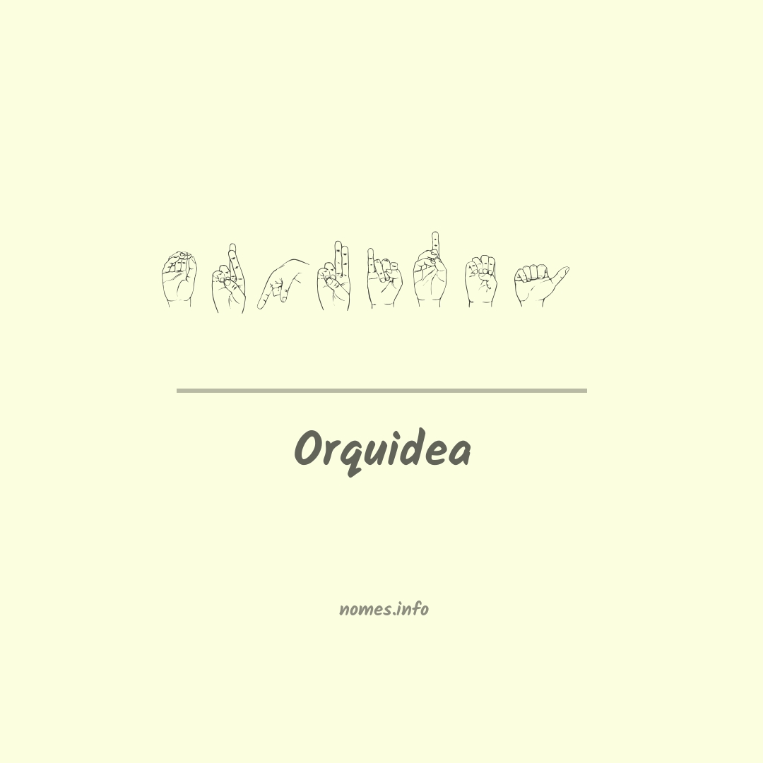 Orquidea em Libras