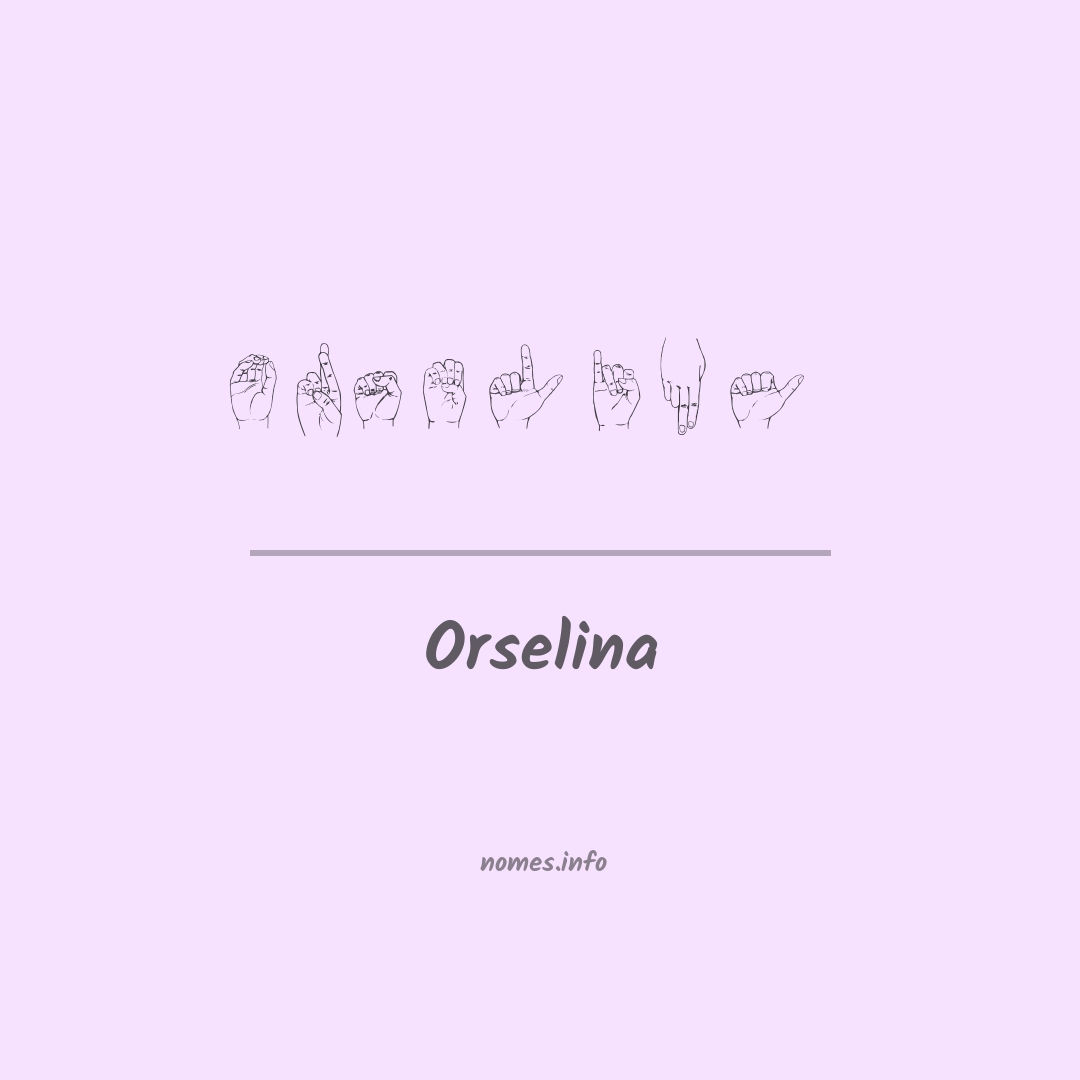 Orselina em Libras