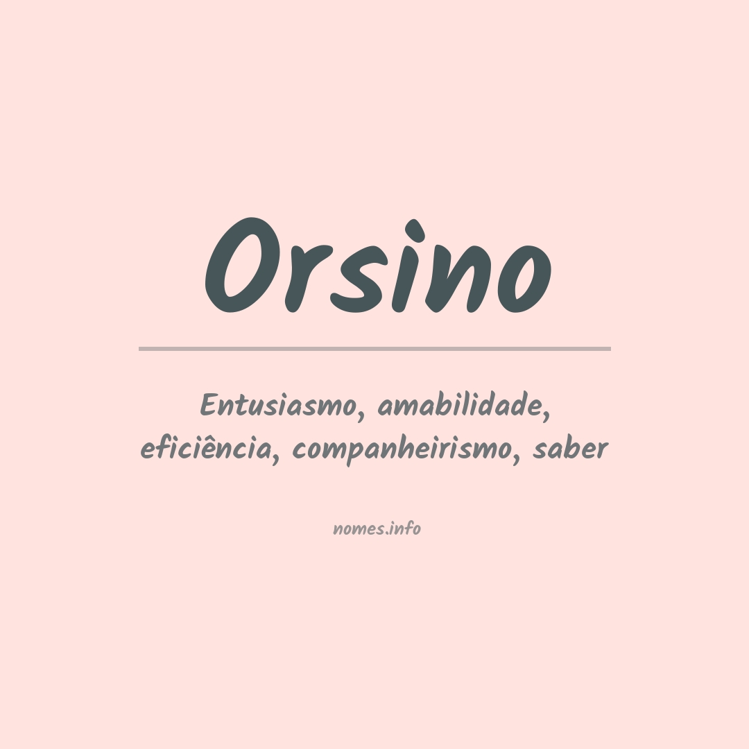 Significado do nome Orsino