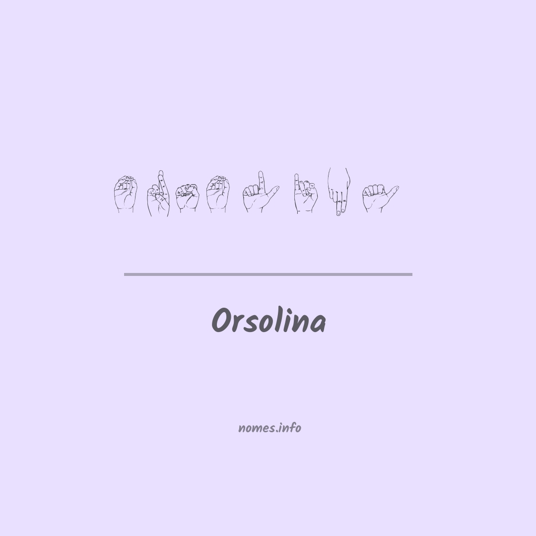Orsolina em Libras