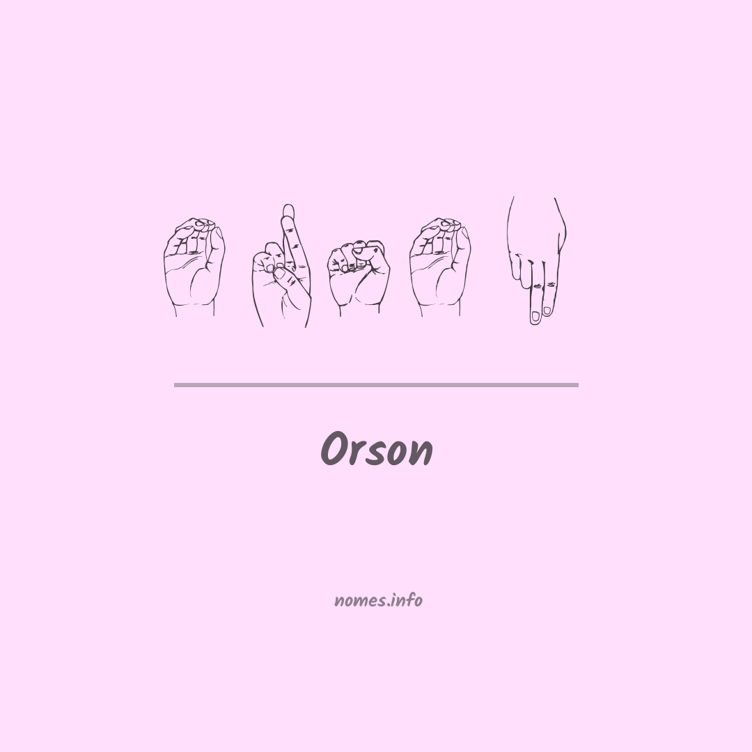 Orson em Libras Orson em Libras