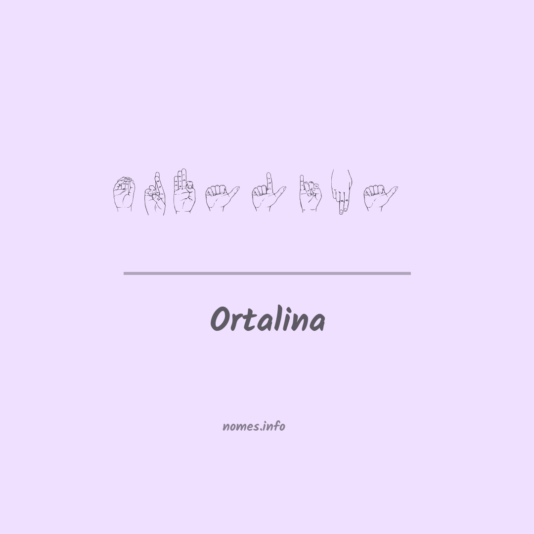 Ortalina em Libras