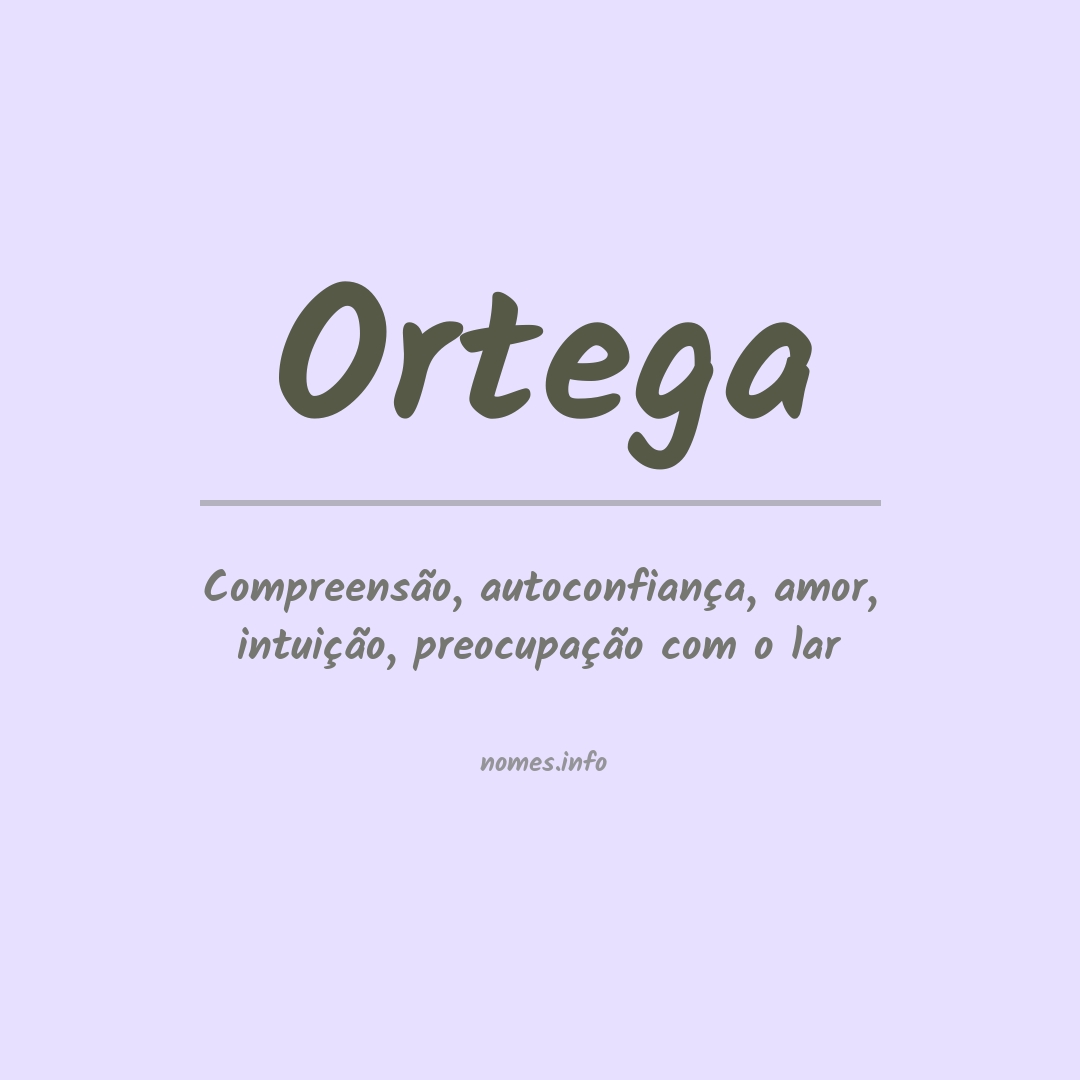 Significado do nome Ortega