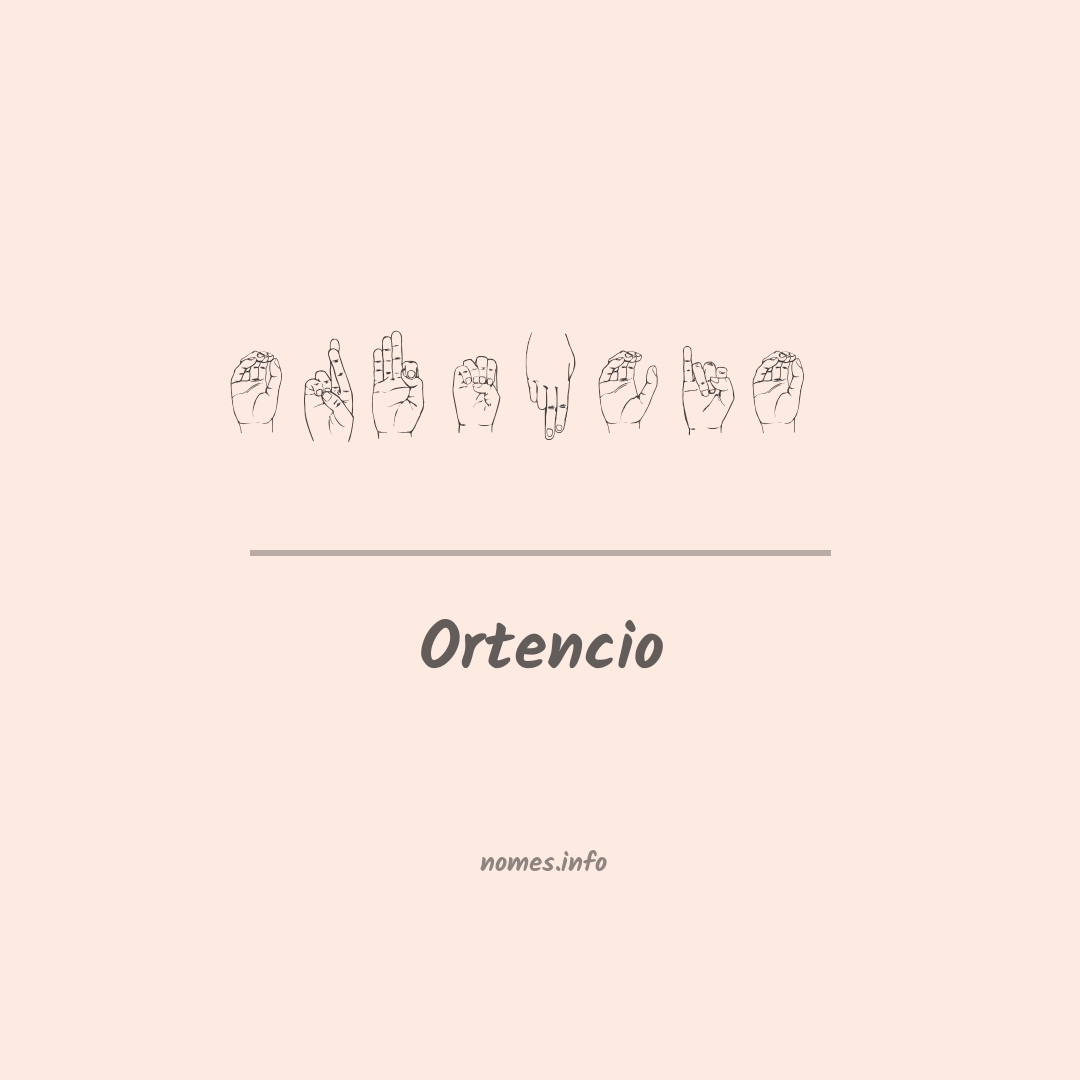 Ortencio em Libras