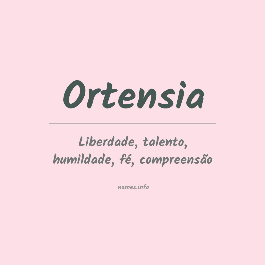 Significado do nome Ortensia