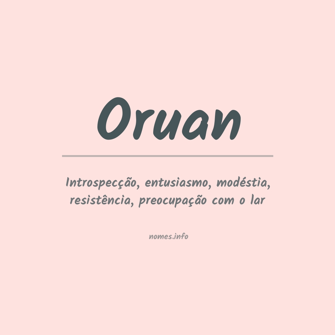 Significado do nome Oruan