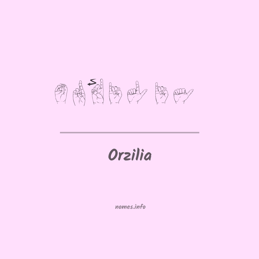 Orzilia em Libras
