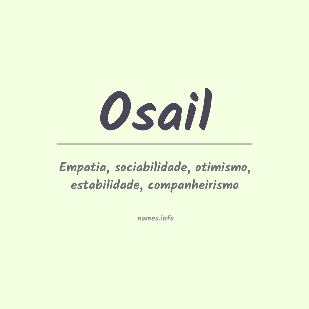 Significado do nome Osail