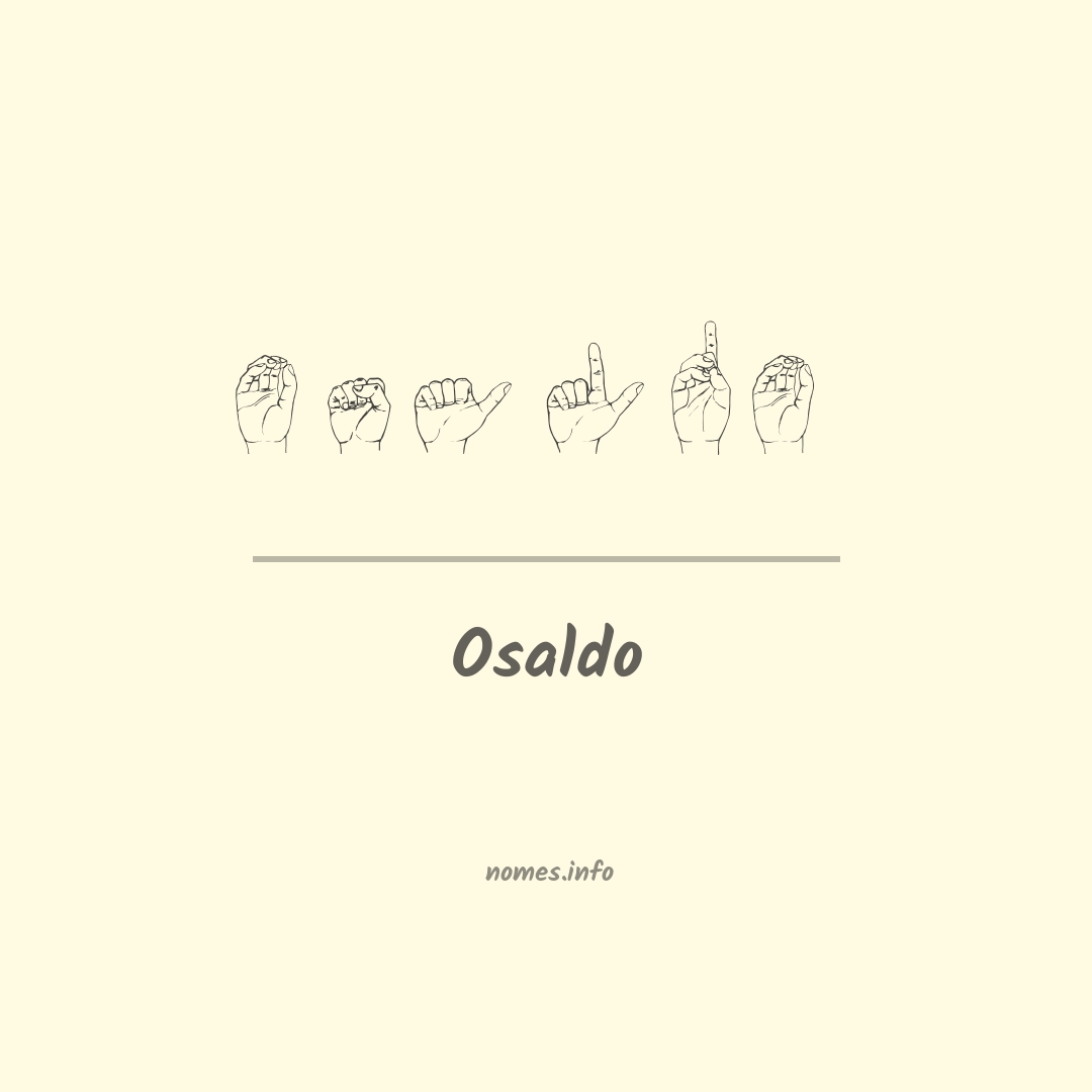 Osaldo em Libras