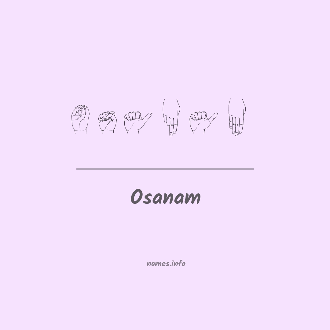 Osanam em Libras
