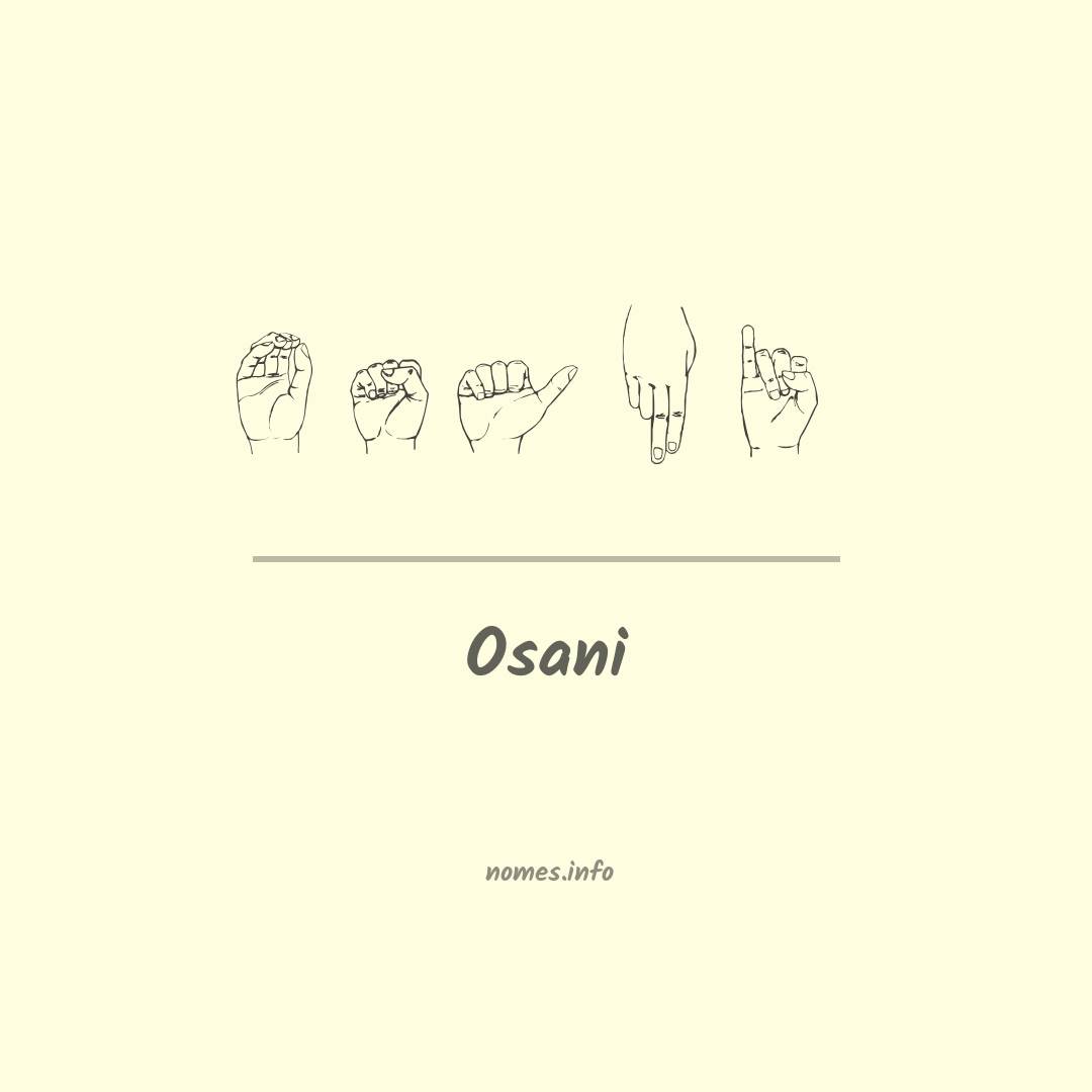 Osani em Libras