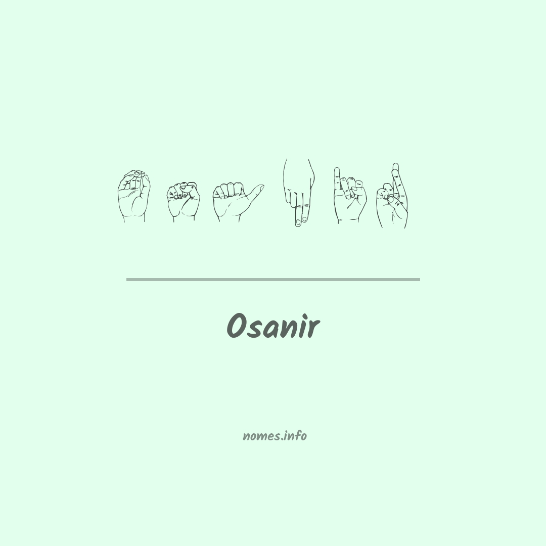 Osanir em Libras
