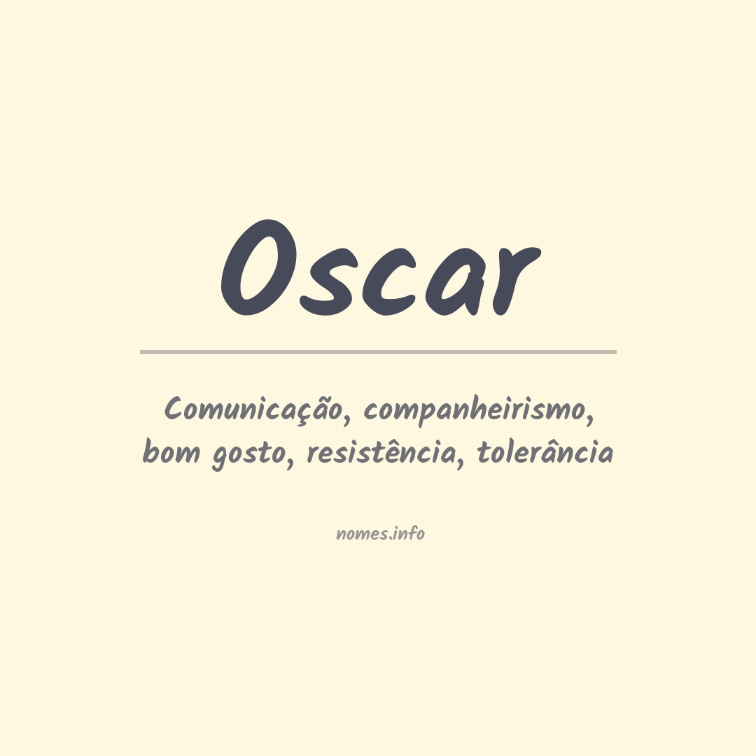 Significado do nome Oscar