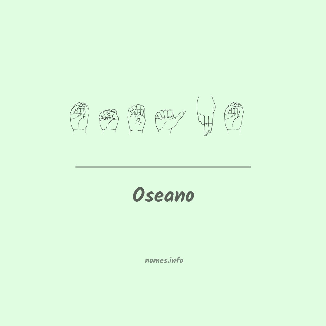 Oseano em Libras