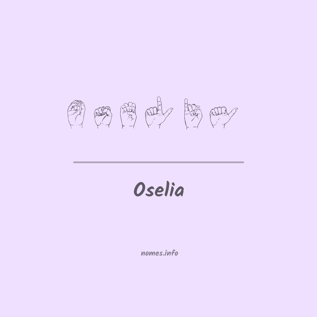 Oselia em Libras